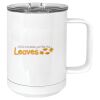 15 oz. White Vacuum Insulated Mug w/Slider Lid Thumbnail