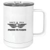 15 oz. White Vacuum Insulated Mug w/Slider Lid Thumbnail