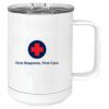 15 oz. White Vacuum Insulated Mug w/Slider Lid Thumbnail