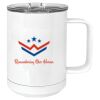 15 oz. White Vacuum Insulated Mug w/Slider Lid Thumbnail