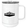 15 oz. White Vacuum Insulated Mug w/Slider Lid Thumbnail