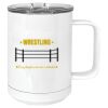 15 oz. White Vacuum Insulated Mug w/Slider Lid Thumbnail
