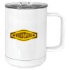 15 oz. White Vacuum Insulated Mug w/Slider Lid Thumbnail