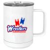 15 oz. White Vacuum Insulated Mug w/Slider Lid Thumbnail