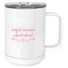 15 oz. White Vacuum Insulated Mug w/Slider Lid Thumbnail