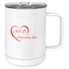 15 oz. White Vacuum Insulated Mug w/Slider Lid Thumbnail