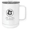 15 oz. White Vacuum Insulated Mug w/Slider Lid Thumbnail