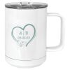 15 oz. White Vacuum Insulated Mug w/Slider Lid Thumbnail