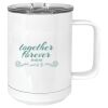15 oz. White Vacuum Insulated Mug w/Slider Lid Thumbnail