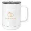 15 oz. White Vacuum Insulated Mug w/Slider Lid Thumbnail