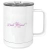 15 oz. White Vacuum Insulated Mug w/Slider Lid Thumbnail