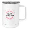 15 oz. White Vacuum Insulated Mug w/Slider Lid Thumbnail