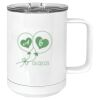 15 oz. White Vacuum Insulated Mug w/Slider Lid Thumbnail