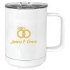 15 oz. White Vacuum Insulated Mug w/Slider Lid Thumbnail
