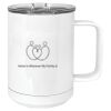 15 oz. White Vacuum Insulated Mug w/Slider Lid Thumbnail
