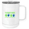 15 oz. White Vacuum Insulated Mug w/Slider Lid Thumbnail