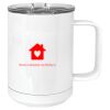 15 oz. White Vacuum Insulated Mug w/Slider Lid Thumbnail