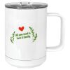 15 oz. White Vacuum Insulated Mug w/Slider Lid Thumbnail
