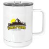 15 oz. White Vacuum Insulated Mug w/Slider Lid Thumbnail