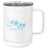 15 oz. White Vacuum Insulated Mug w/Slider Lid Thumbnail