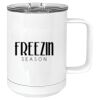 15 oz. White Vacuum Insulated Mug w/Slider Lid Thumbnail