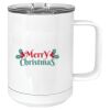 15 oz. White Vacuum Insulated Mug w/Slider Lid Thumbnail