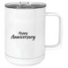 15 oz. White Vacuum Insulated Mug w/Slider Lid Thumbnail
