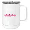 15 oz. White Vacuum Insulated Mug w/Slider Lid Thumbnail