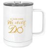 15 oz. White Vacuum Insulated Mug w/Slider Lid Thumbnail