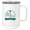 15 oz. White Vacuum Insulated Mug w/Slider Lid Thumbnail