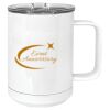 15 oz. White Vacuum Insulated Mug w/Slider Lid Thumbnail