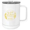 15 oz. White Vacuum Insulated Mug w/Slider Lid Thumbnail