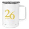 15 oz. White Vacuum Insulated Mug w/Slider Lid Thumbnail