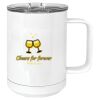15 oz. White Vacuum Insulated Mug w/Slider Lid Thumbnail