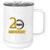 15 oz. White Vacuum Insulated Mug w/Slider Lid Thumbnail
