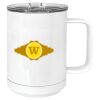 15 oz. White Vacuum Insulated Mug w/Slider Lid Thumbnail
