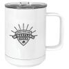15 oz. White Vacuum Insulated Mug w/Slider Lid Thumbnail