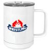 15 oz. White Vacuum Insulated Mug w/Slider Lid Thumbnail