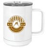 15 oz. White Vacuum Insulated Mug w/Slider Lid Thumbnail