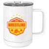 15 oz. White Vacuum Insulated Mug w/Slider Lid Thumbnail
