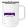 15 oz. White Vacuum Insulated Mug w/Slider Lid Thumbnail
