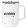 15 oz. White Vacuum Insulated Mug w/Slider Lid Thumbnail