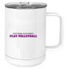 15 oz. White Vacuum Insulated Mug w/Slider Lid Thumbnail