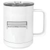 15 oz. White Vacuum Insulated Mug w/Slider Lid Thumbnail