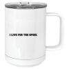 15 oz. White Vacuum Insulated Mug w/Slider Lid Thumbnail