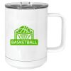 15 oz. White Vacuum Insulated Mug w/Slider Lid Thumbnail