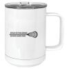 15 oz. White Vacuum Insulated Mug w/Slider Lid Thumbnail