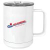 15 oz. White Vacuum Insulated Mug w/Slider Lid Thumbnail