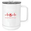 15 oz. White Vacuum Insulated Mug w/Slider Lid Thumbnail