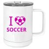 15 oz. White Vacuum Insulated Mug w/Slider Lid Thumbnail